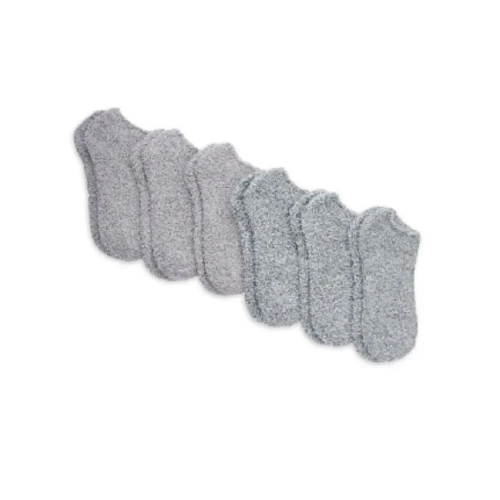 Women’s Hanes Cozy Comfy Soft No Show Socks Slippers 6-Pack Shoe Size 5-9